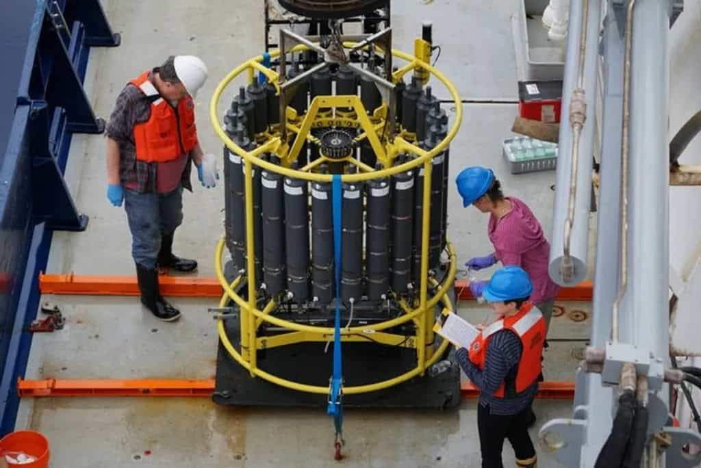 Navio usado pelos pesquisadores