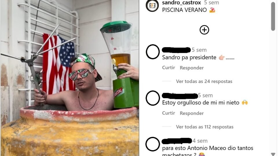 Neto de Fidel ostenta na internet e faz piadas sobre crise em Cuba