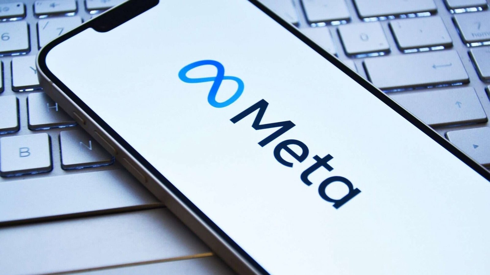 Logo da Meta em um smartphone