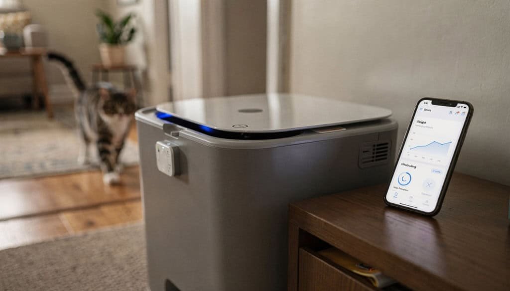 O acessório inteligente que avisa se o gato está doente antes dele miar