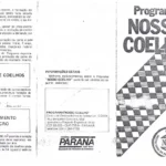 Folder explicativo do programa Nosso Coelho, do governo do Paraná