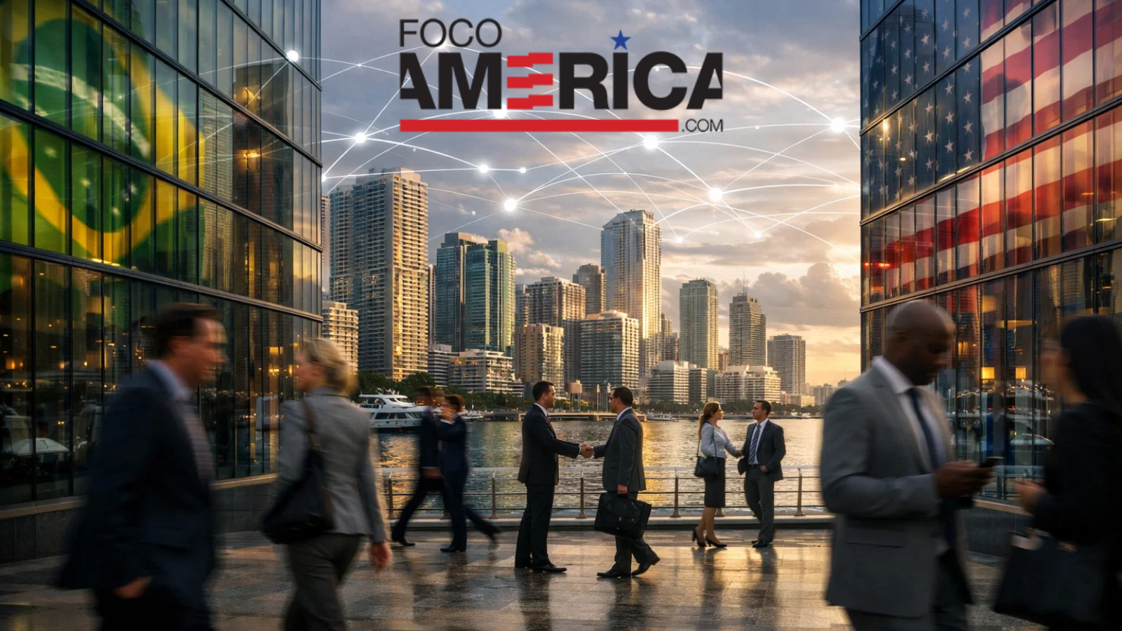 O FocoAmerica opera na conexão prática entre Brasil e Estados Unidos, transformando intenção de expansão em estrutura de atuação