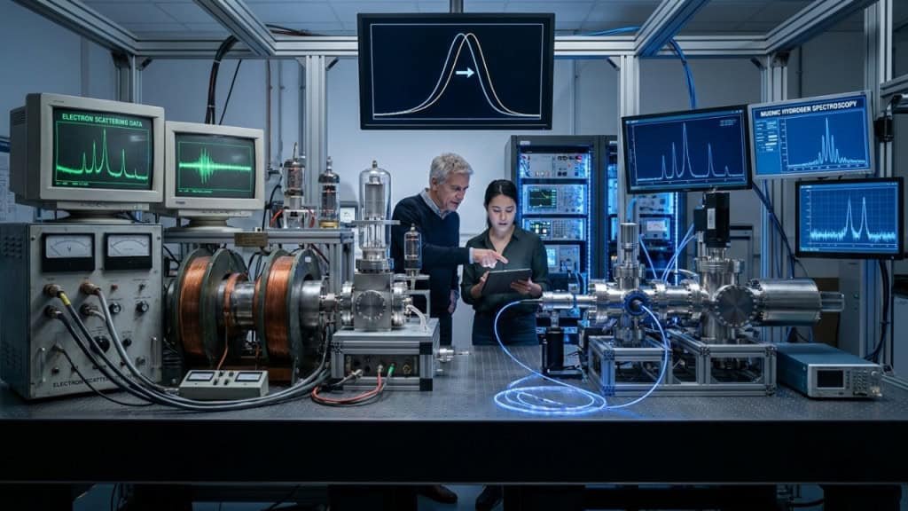 Eles calculam, finalmente, o tamanho real de um próton, e ele é menor do que se acreditava anteriormente